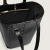 Bolso 24/7 North South en piel negra con asas ajustables