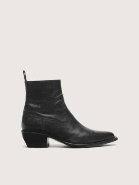 Botas bajas «Debbie» para hombre en piel negra