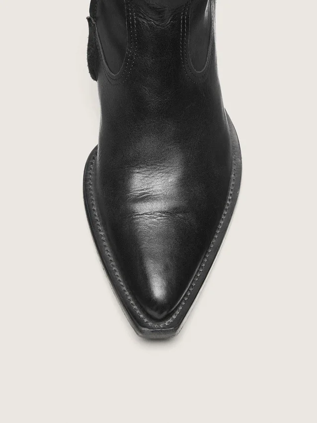 Botas bajas «Debbie» para hombre en piel negra