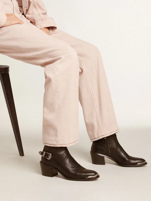 Botas Patty de piel negra
