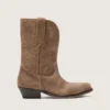 Botas Wish Star bajas para mujer en ante gris con estrella bordada