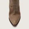 Botas Wish Star bajas para mujer en ante gris con estrella bordada