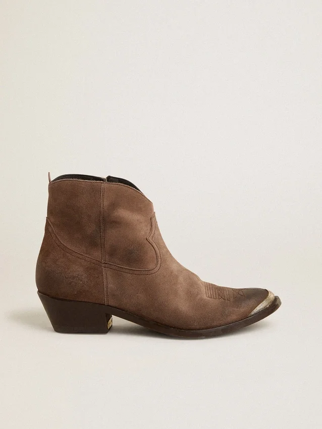 Botas «Young» de ante marrón oscuro