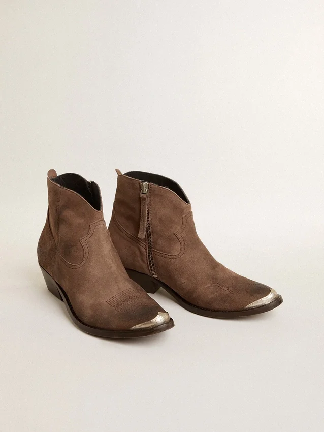 Botas «Young» de ante marrón oscuro
