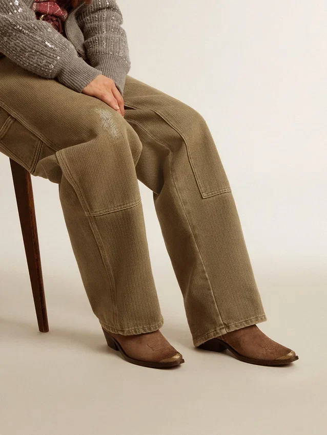 Botas «Young» de ante marrón oscuro
