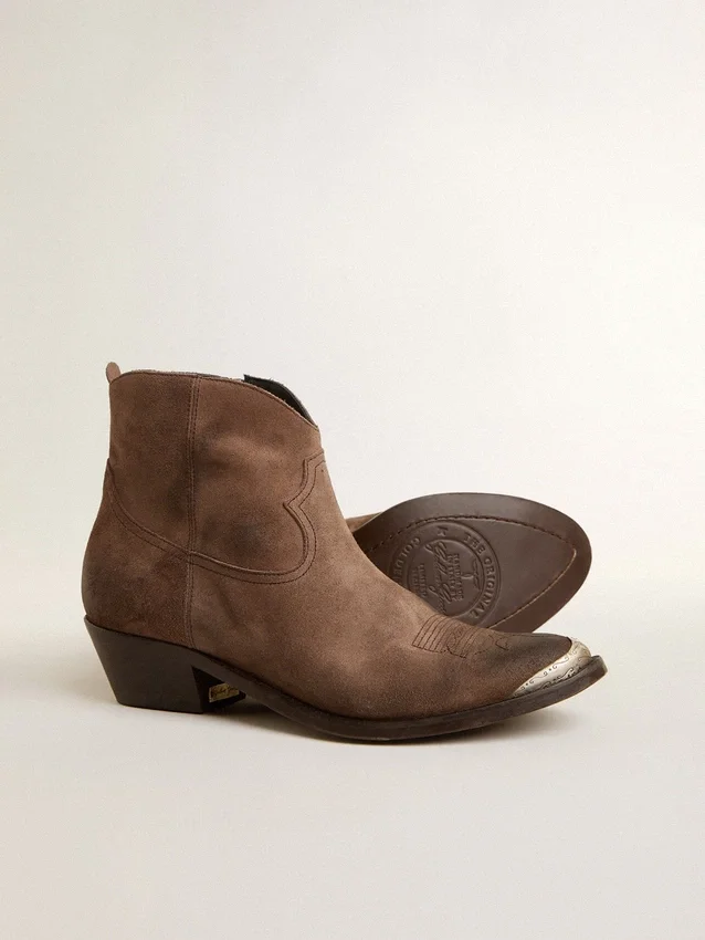 Botas «Young» de ante marrón oscuro