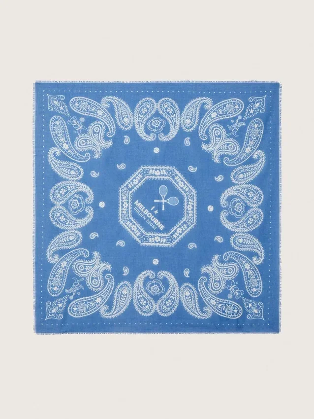 Bufanda de paisley de edición limitada con estampado «I love Melbourne»
