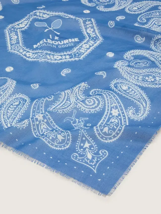 Bufanda de paisley de edición limitada con estampado «I love Melbourne»