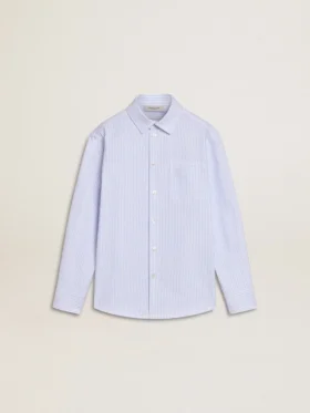 Camisas a rayas para niñas con letras bordadas en el bolsillo