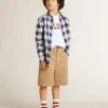 Camisas blancas para niños con estampado multicolor «Golden»