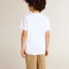 Camisas blancas para niños con estampado multicolor «Golden»