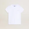 Camisas blancas y plateadas con logotipo y estrella grande con purpurina plateada