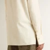Camisas de algodón color crema para mujer con bordados florales