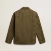 Camisas de algodón para hombre en color oliva