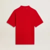 Camisas de hombre en piqué de algodón rojo