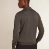 Camisas de manga larga para hombre en lana merina gris