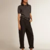 Camisas de mujer de lana merina antracita
