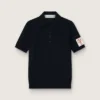 Camisas de mujer en lana merina azul marino