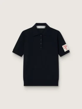 Camisas de mujer en lana merina azul marino
