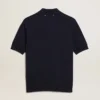 Camisas de mujer en lana merina azul marino