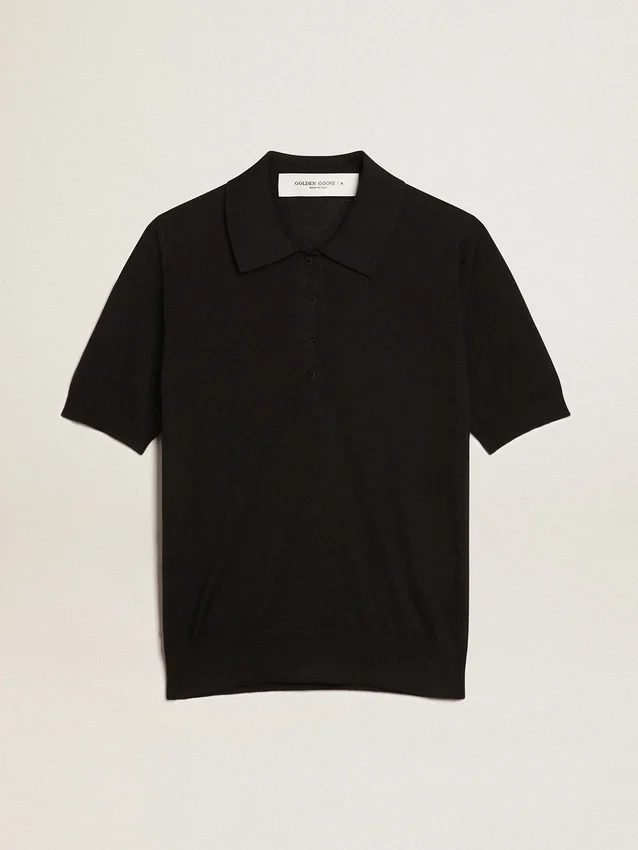 Camisas de mujer en lana merina negra