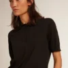 Camisas de mujer en lana merina negra