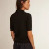 Camisas de mujer en lana merina negra