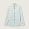Camisas de vaquero decoloradas para hombre con tachuelas martilladas
