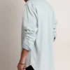 Camisas de vaquero decoloradas para hombre con tachuelas martilladas