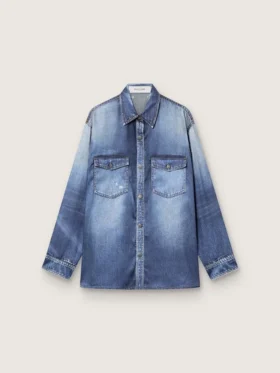 Camisas oversize de mujer con efecto vaquero desgastado
