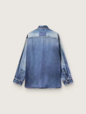 Camisas oversize de mujer con efecto vaquero desgastado