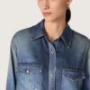 Camisas oversize de mujer con efecto vaquero desgastado