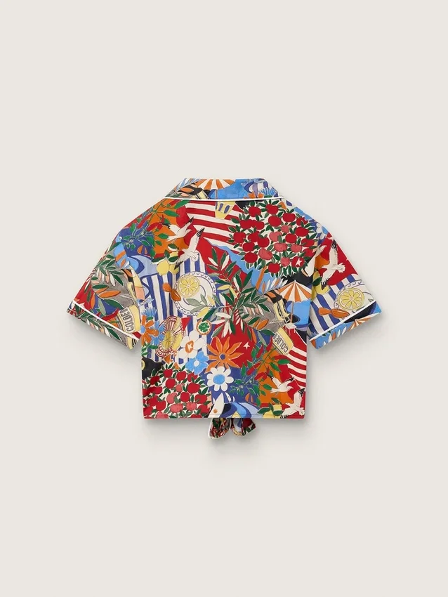 Camisas para niñas con estampado multicolor
