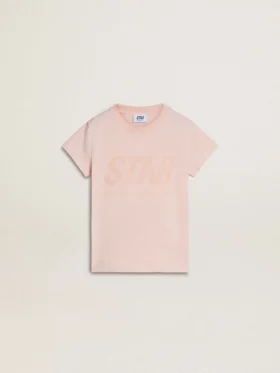 Camisas rosas para niñas con estampado rosa en la parte delantera