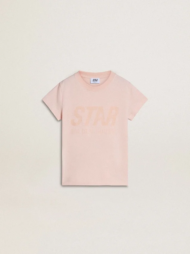 Camisas rosas para niñas con estampado rosa en la parte delantera