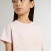 Camisas rosas para niñas con estampado rosa en la parte delantera