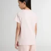 Camisas rosas para niñas con estampado rosa en la parte delantera