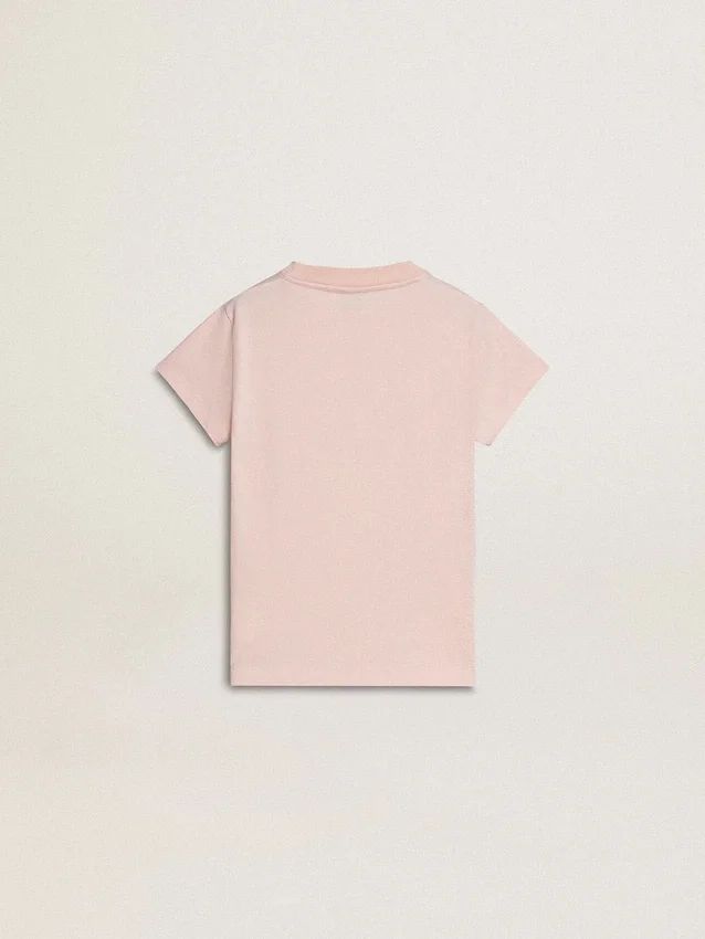 Camisas rosas para niñas con estampado rosa en la parte delantera