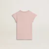 Camisas rosas para niñas con mangas con volantes y bordado