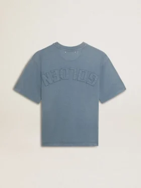 Camiseta azul claro con logotipo invertido en la espalda – Jersey Capsule
