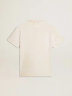Camiseta blanca de estilo vintage para hombre con estampado en la parte delantera