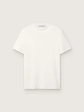 Camiseta blanca de hombre con acabado desgastado