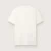 Camiseta blanca de hombre con acabado desgastado
