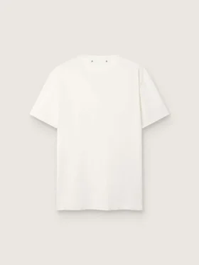 Camiseta blanca de hombre con acabado desgastado