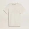 Camiseta blanca de mujer con estampado en la parte delantera