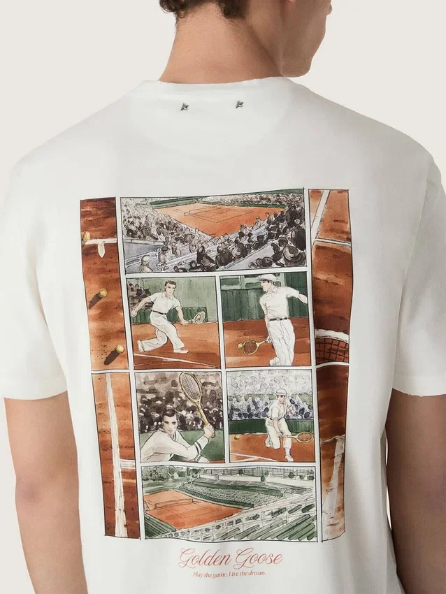 Camiseta de hombre con estampado en la espalda