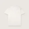 Camiseta de hombre de jersey de algodón blanco vintage