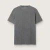 Camiseta de hombre en gris antracita con acabado desgastado