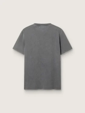 Camiseta de hombre en gris antracita con acabado desgastado