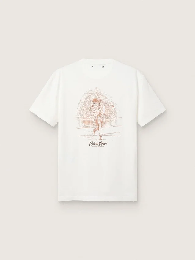 Camiseta de mujer con estampado en la espalda